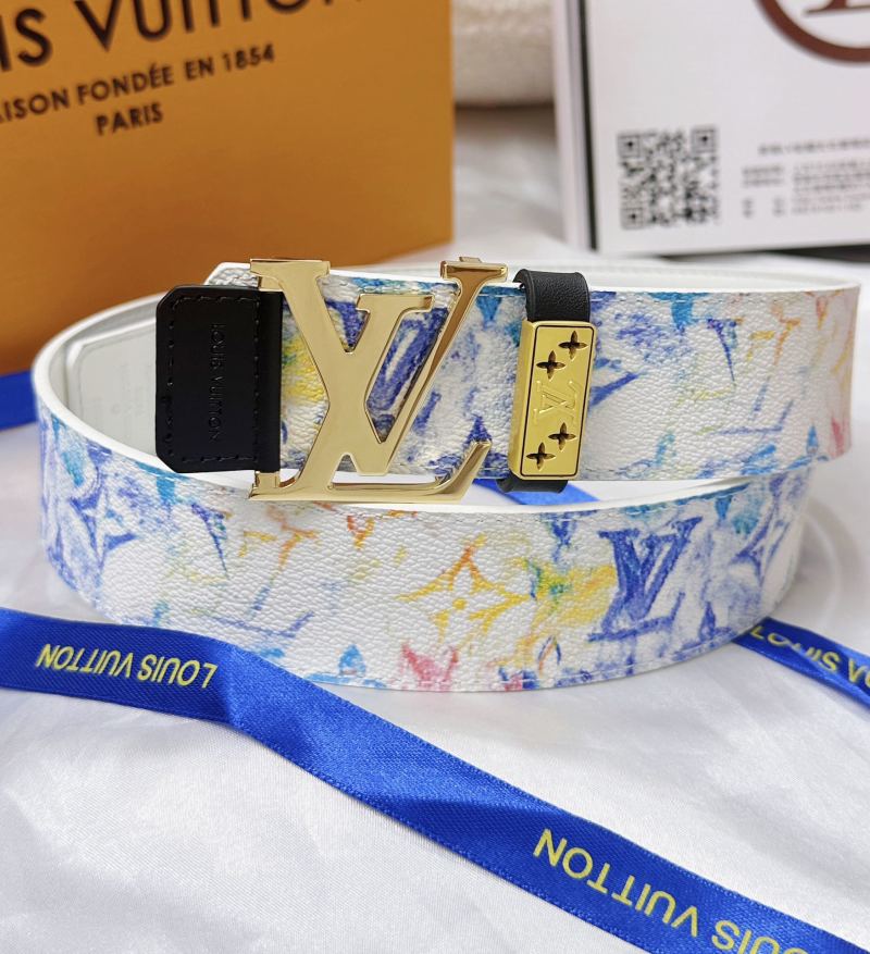 Louis Vuitton Monogram Canvas LV Buckle Belt - Multicolor view