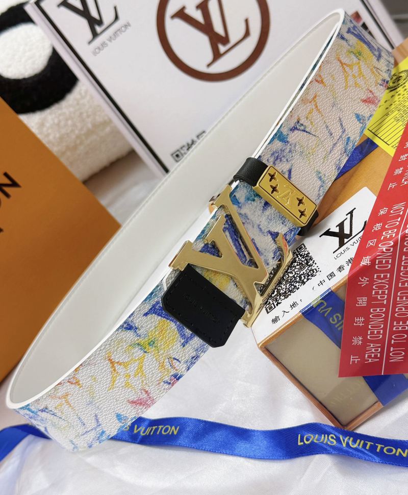 Louis Vuitton Monogram Canvas LV Buckle Belt - Multicolor view
