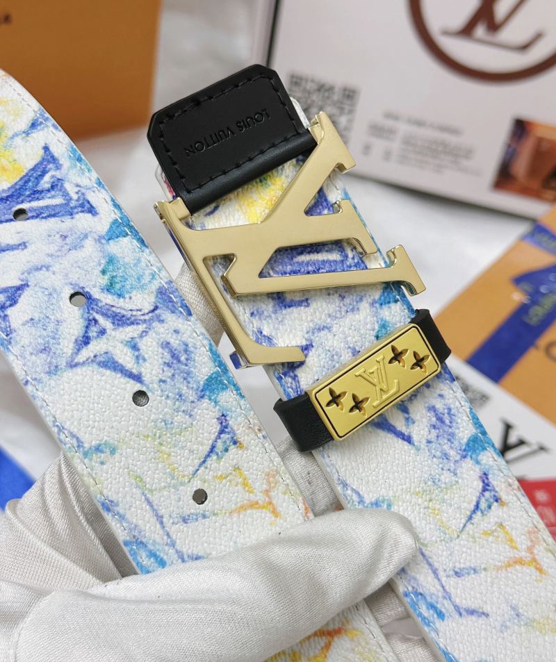 Louis Vuitton Monogram Canvas LV Buckle Belt - Multicolor view