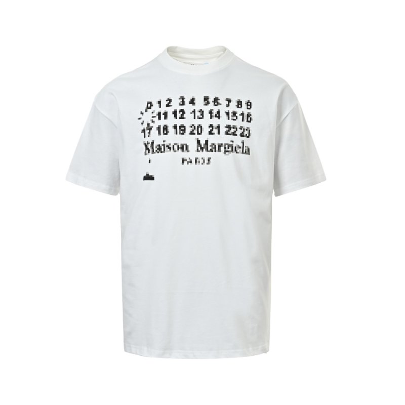 Maison Margiela Mosaic Print White T-Shirt