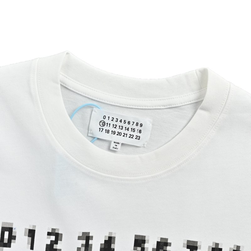 Maison Margiela Mosaic Print White T-Shirt view