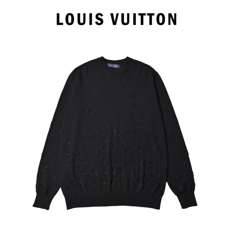 Louis Vuitton Monogram Embellished Black Sweatshirt view