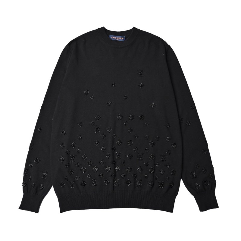 Louis Vuitton Monogram Embellished Black Sweatshirt view
