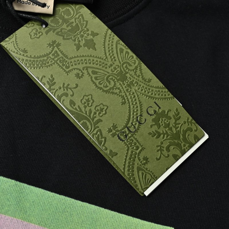 Gucci Cat Graphic Black T-Shirt view