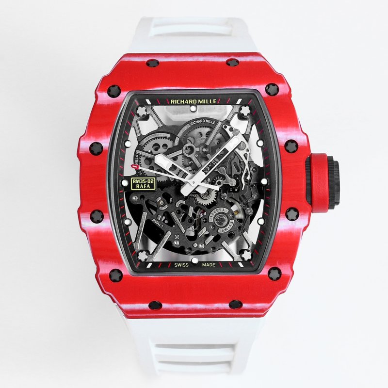 Richard Mille RM35-02 Rafael Nadal Red Carbon Fiber Mechanical Watch
