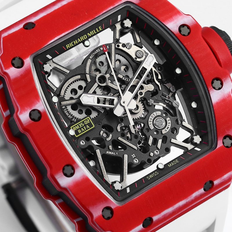 Richard Mille RM35-02 Rafael Nadal Red Carbon Fiber Mechanical Watch view