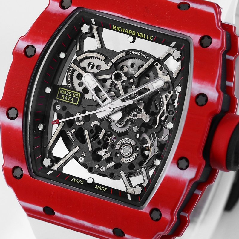 Richard Mille RM35-02 Rafael Nadal Red Carbon Fiber Mechanical Watch view