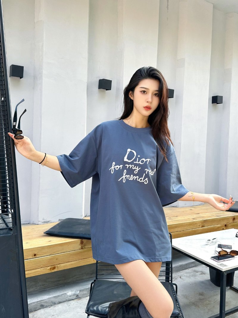 Dior 'For My Friends' Navy Oversized T-Shirt