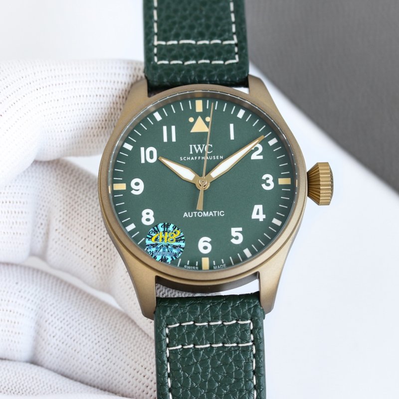 IWC Big Pilot 43mm Green Dial Automatic Watch view