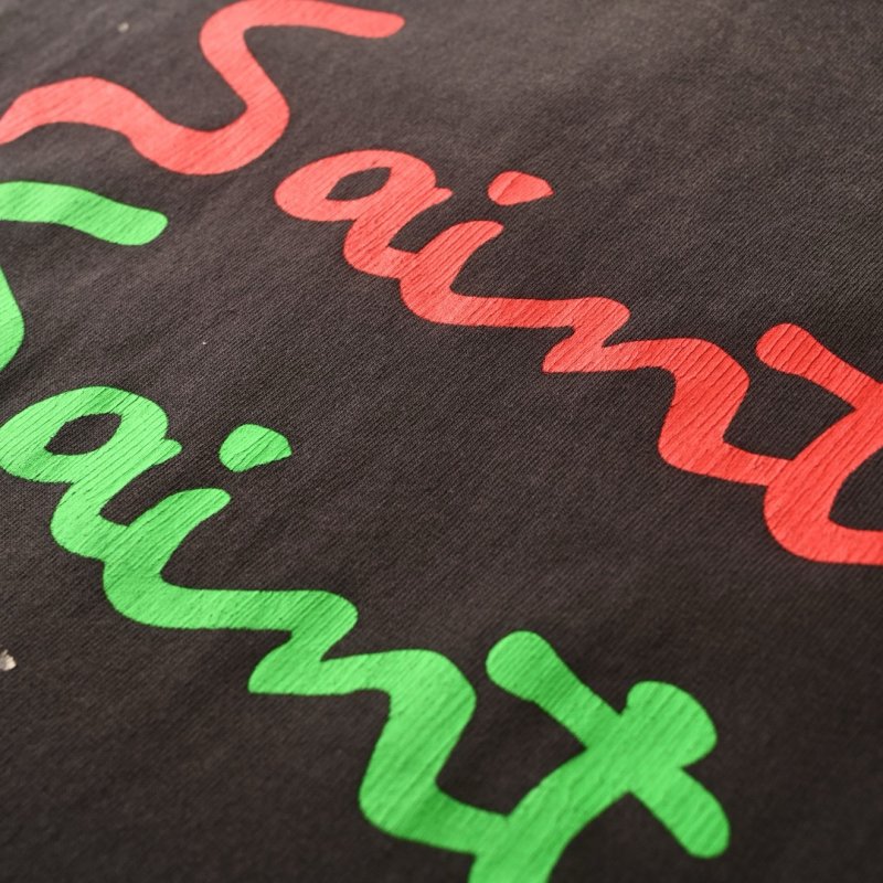 Saint Michael Multicolor Signature T-Shirt Black view