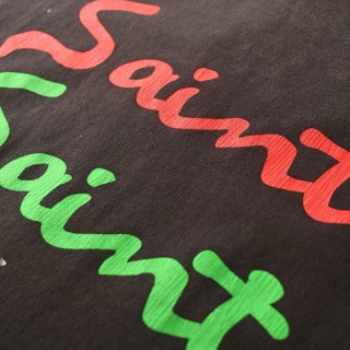 Saint Michael Multicolor Signature T-Shirt Black view 5