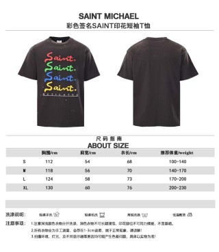 Saint Michael Multicolor Signature T-Shirt Black view 10