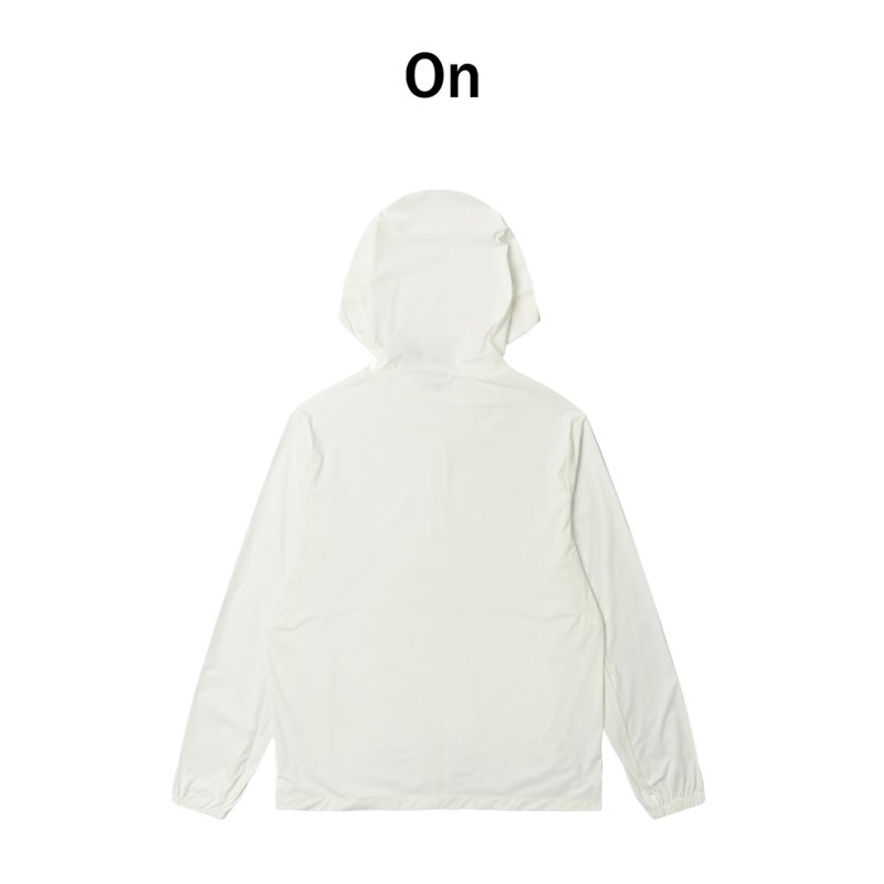 On White Lightweight Windbreaker Jacket view
