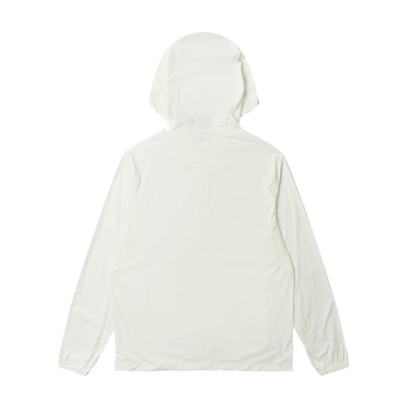 On White Lightweight Windbreaker Jacket view