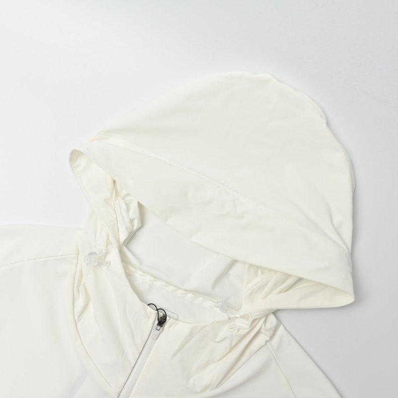 On White Lightweight Windbreaker Jacket view