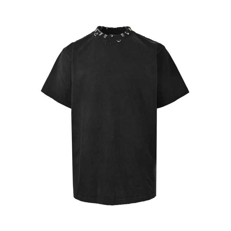 Oversized Crew Neck Short Sleeve T-Shirt - Slate Blue view