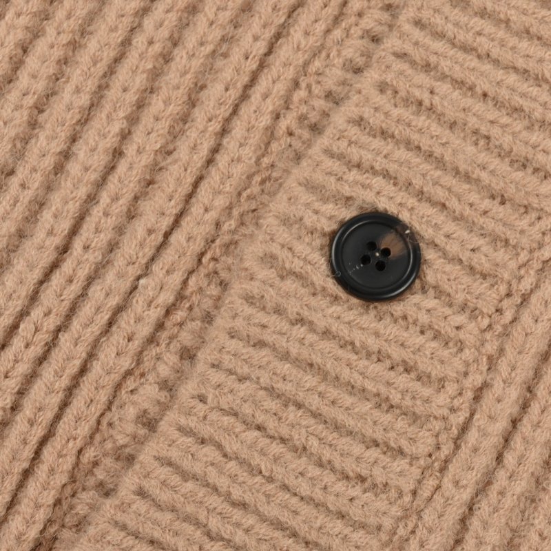 Prada Beige Ribbed Wool Cardigan view