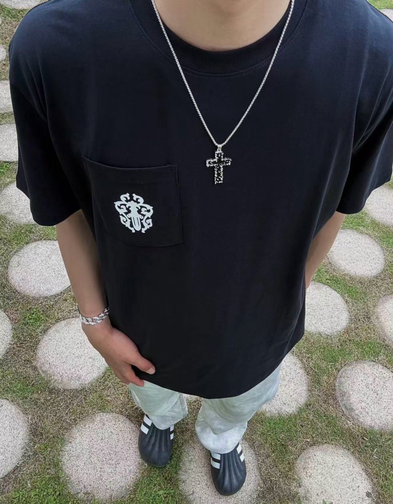 Chrome Hearts Black Pocket Cross T-Shirt