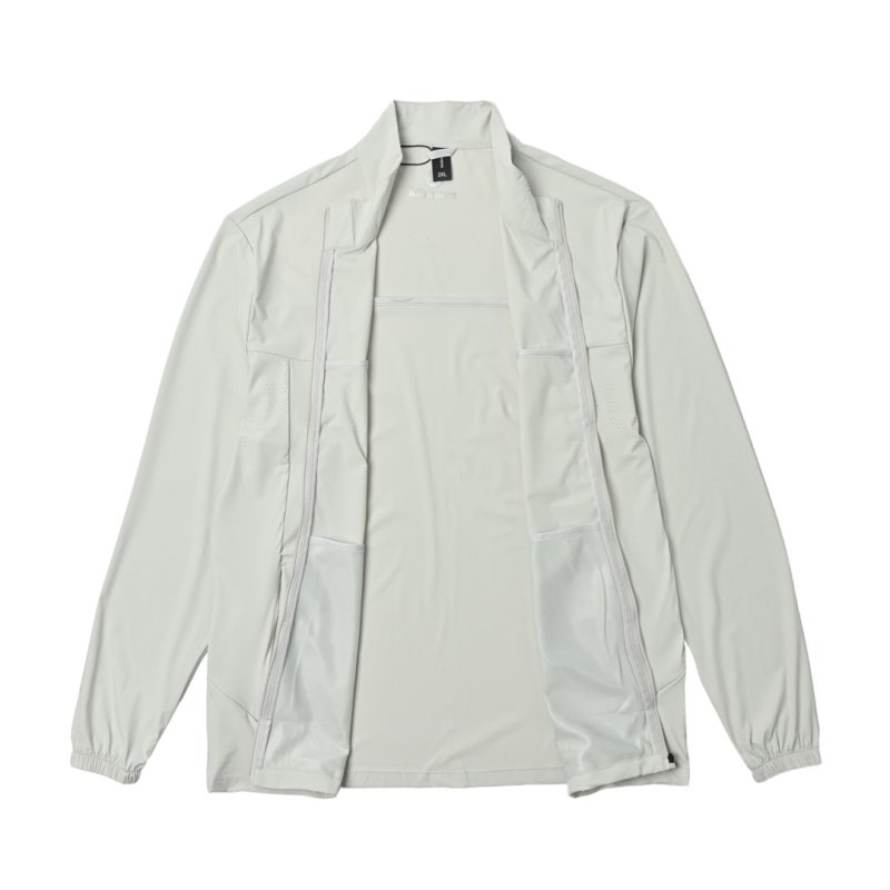 White Lightweight Zip Sunscreen Jacket view
