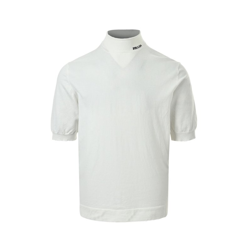 White Short-Sleeve Crew Neck T-Shirt view