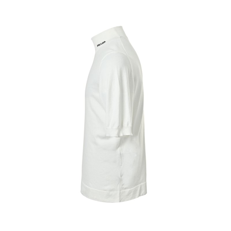 White Short-Sleeve Crew Neck T-Shirt view