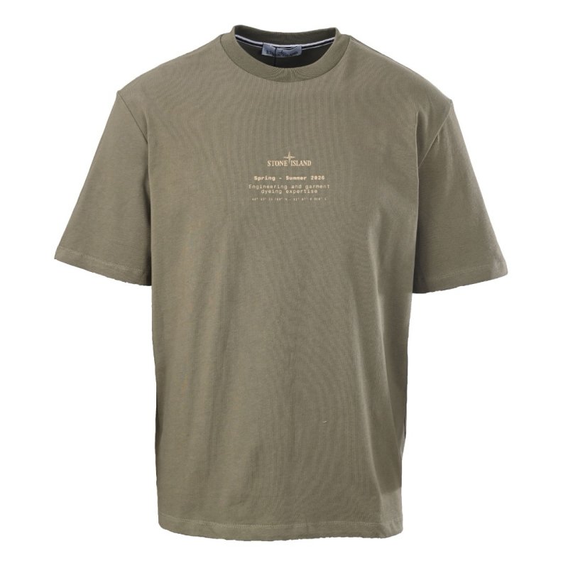 Stone Island Compass Badge Short Sleeve T-Shirt Sage Green view