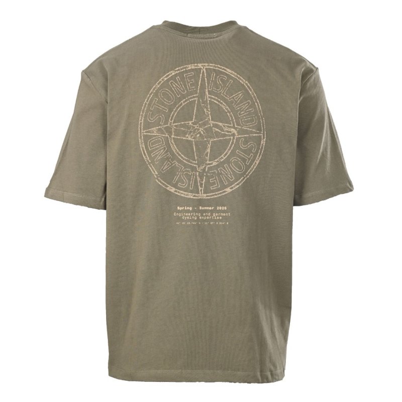Stone Island Compass Badge Short Sleeve T-Shirt Sage Green view