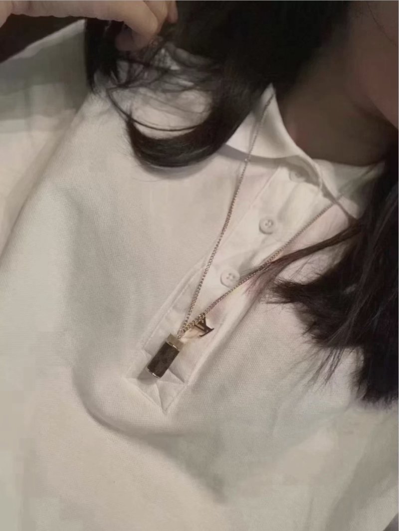 Louis Vuitton LV Perfume Bottle Black Pendant Necklace view