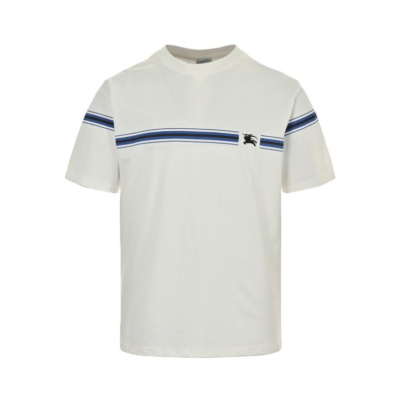 Cream Chest Stripe Short Sleeve T-Shirt view