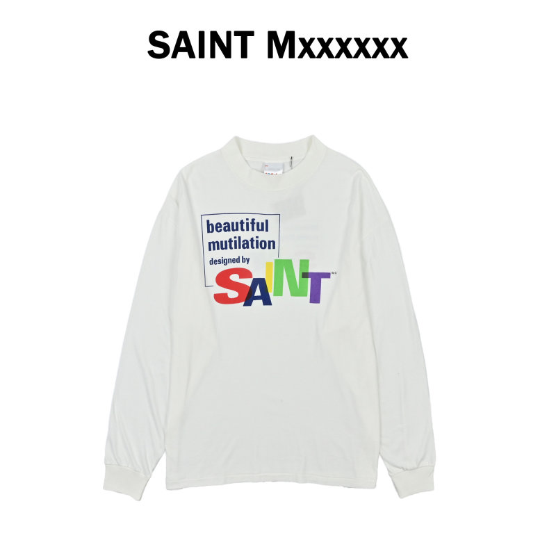 Saint Michael Beautiful Mutilation Cream Long Sleeve Tee view