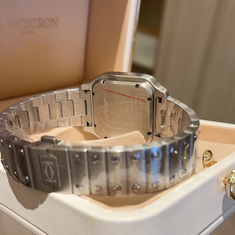 Cartier Santos Silver Stainless Steel Watch view