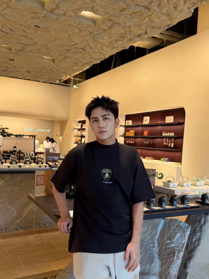Balenciaga Lamborghini Shield Black T-Shirt view