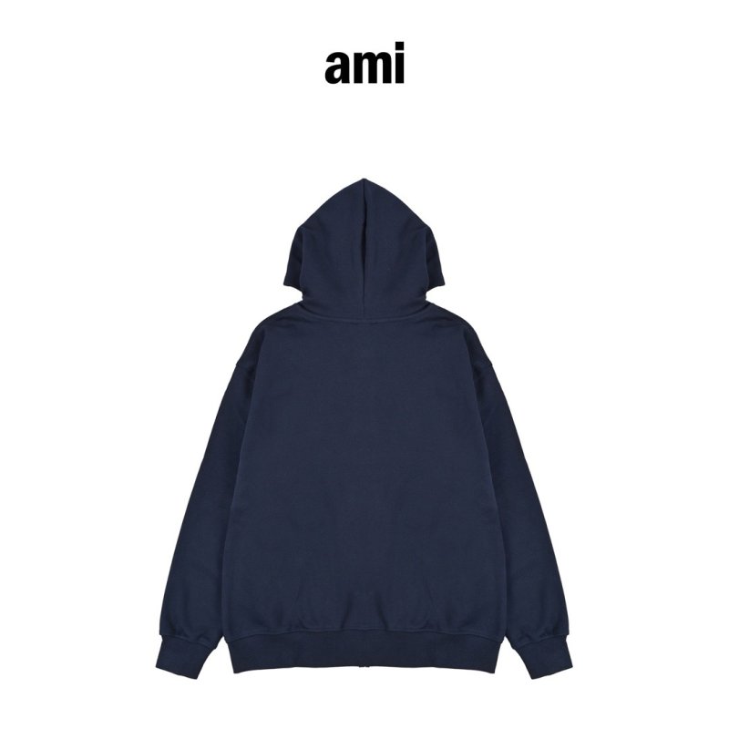 Navy Zip-Up Bomber Jacket view
