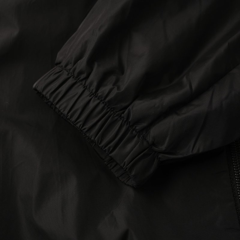 Gucci Black Nylon Hooded Windbreaker Jacket with Web Stripe view