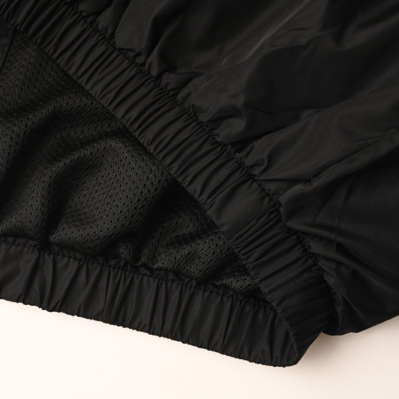 Gucci Black Nylon Hooded Windbreaker Jacket with Web Stripe view