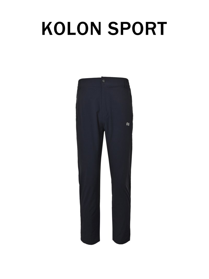 Kolon Sport Black Straight-Leg Business Casual Pants