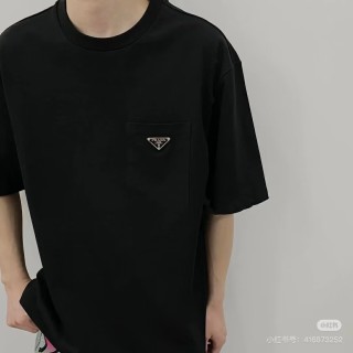 Prada Black Minimalist Logo T-Shirt view 5