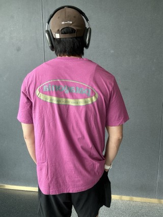 Pink Oversized Graphic Short Sleeve T-Shirt