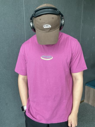 Pink Oversized Graphic Short Sleeve T-Shirt view 2