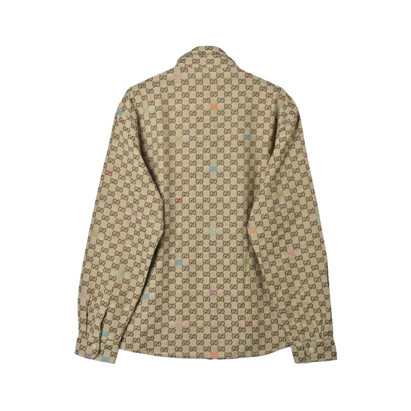 Gucci GG Monogram Beige Quilted Jacket view