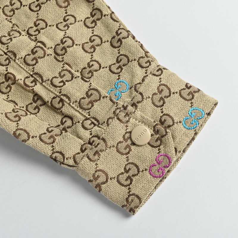 Gucci GG Monogram Beige Quilted Jacket view