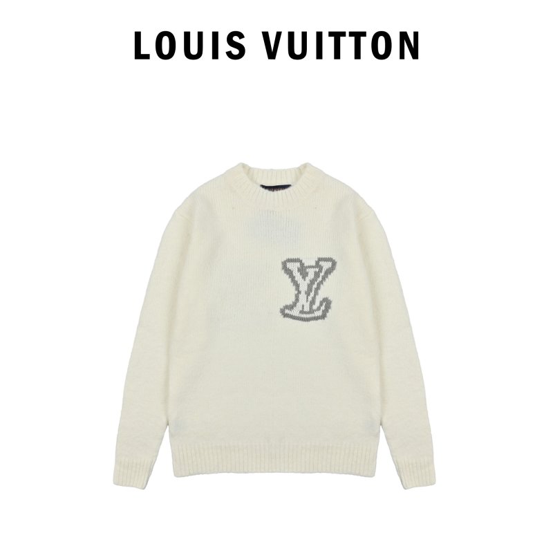Louis Vuitton Black LV Logo Crewneck Sweater view