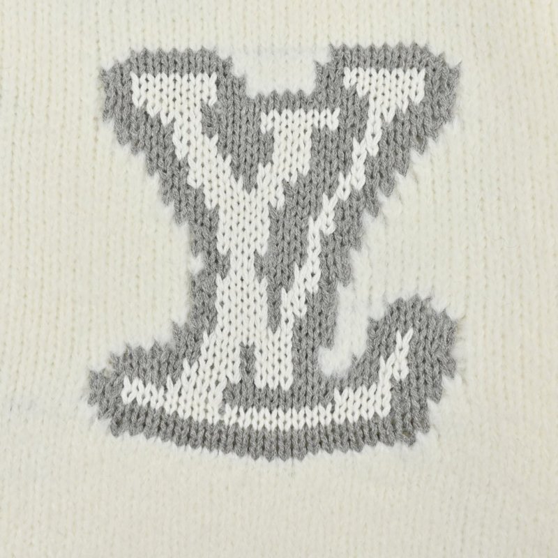 Louis Vuitton LV Logo Cream Wool Knit Sweater view