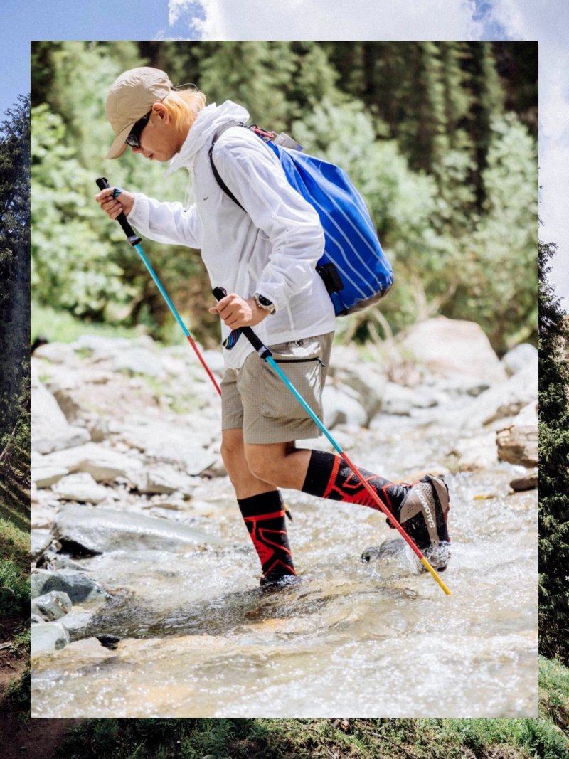 Beige Lightweight Hiking Shorts with Cargo Pockets view