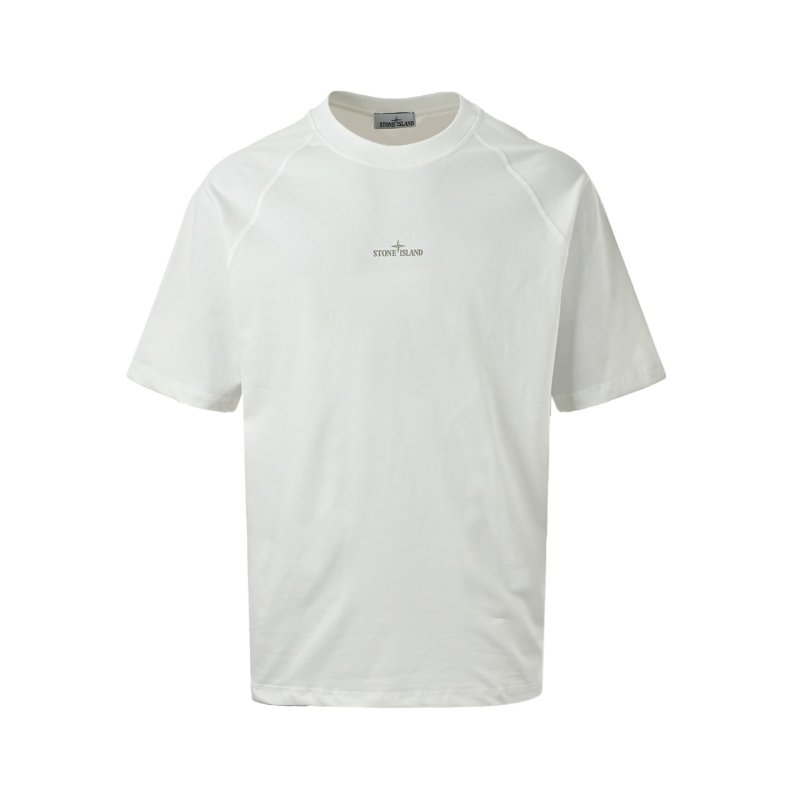 Cream Minimalist Short Sleeve T-Shirt view