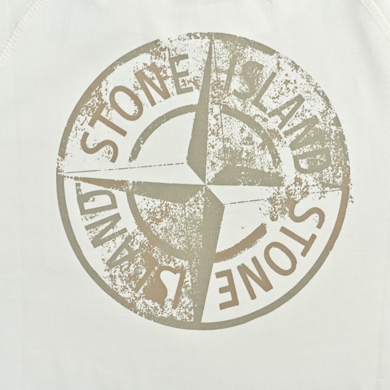 Cream Minimalist Short Sleeve T-Shirt view