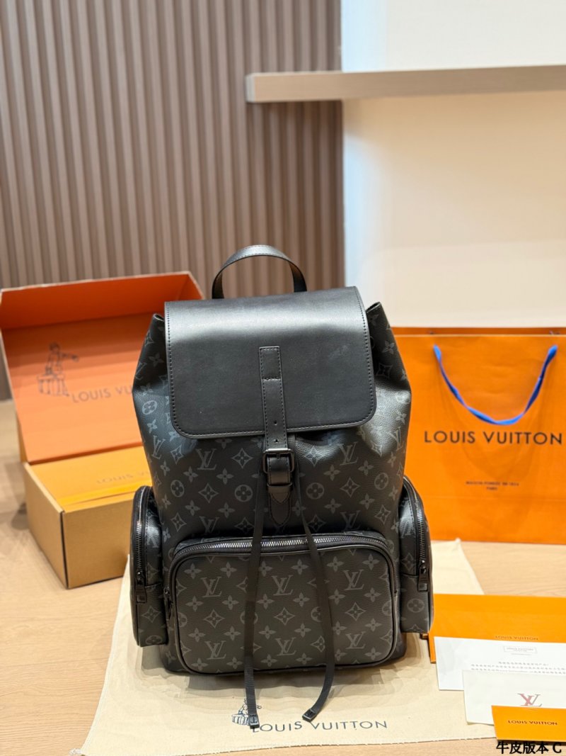 Louis Vuitton Monogram Eclipse Trio Backpack Black