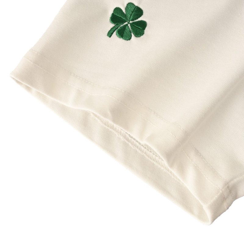 Dior Cream Four-Leaf Clover Embroidered T-Shirt view