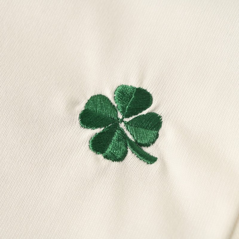 Dior Cream Four-Leaf Clover Embroidered T-Shirt view
