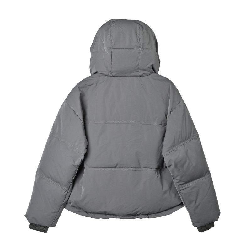 Oversized Puffer Down Jacket - Grey view